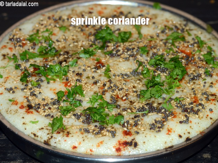 Step 34 – Sprinkle the coriander evenly over it.