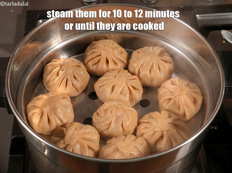 Step 34 – Steam them for 10 to 12 minutes or until they are cooked.
