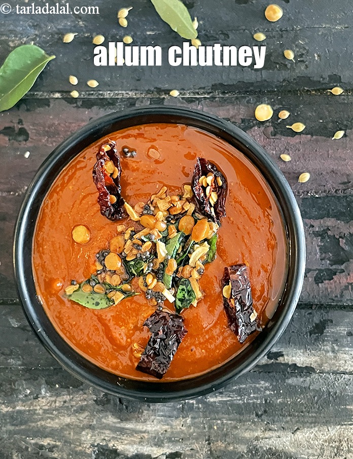 Step 33 – Serve <strong>ginger chutney | allam chuntey | South Indian adrak chutney |&nbsp;</strong>immediately.
