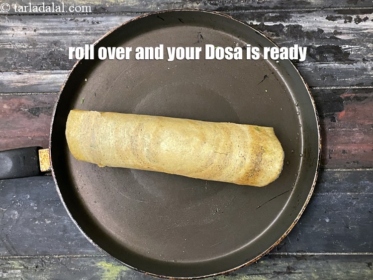 Step 34 – Roll over and your <strong>whole moong dosa |&nbsp;<!--%3Cmeta%20charset%3D%22UTF-8%22%20%2F%3E-->healthy whole moong dosa&nbsp;|&nbsp;protein rich dosa&nbsp;|</strong> is ready.
