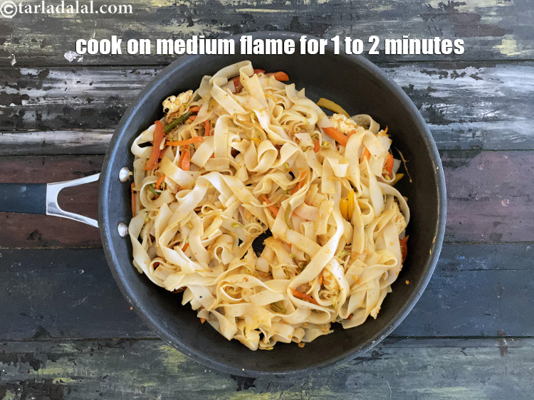 Step 34 – Cook on a medium flame for 1 to 2 minutes, while stirring occasionally.