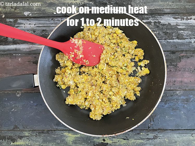 Step 44 – Cook on a medium flame for 1 to 2 minutes, while stirring occasionally.