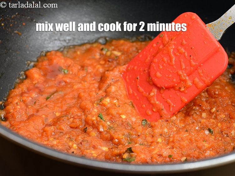 Step 35 – Mix well and cook for 2 minutes, while stirring occasionally.