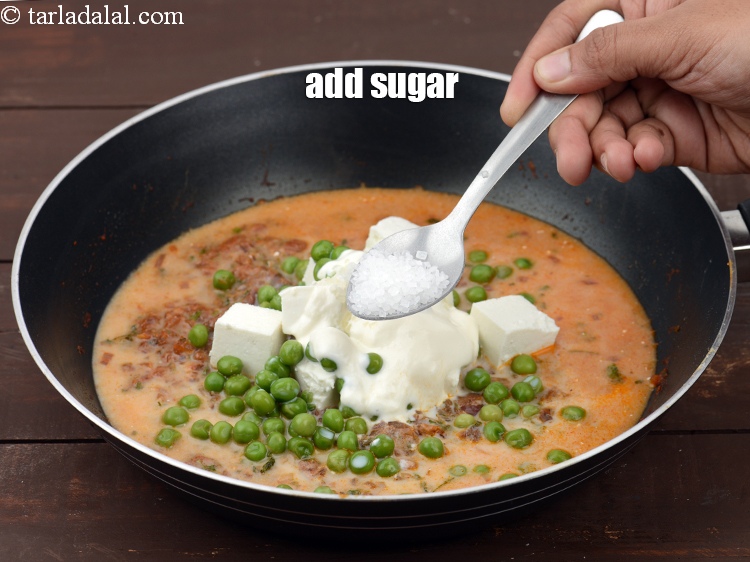 Step 35 – Add &frac12; tsp <a href="https://www.tarladalal.com/glossary-sugar-chini-shakkar-278i">sugar</a>.