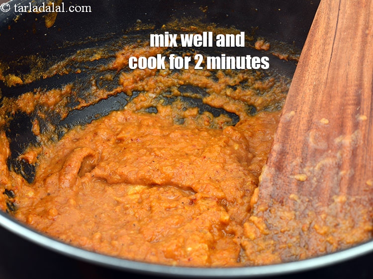 Step 32 – Mix well and cook on a medium flame for 2 minutes.&nbsp;