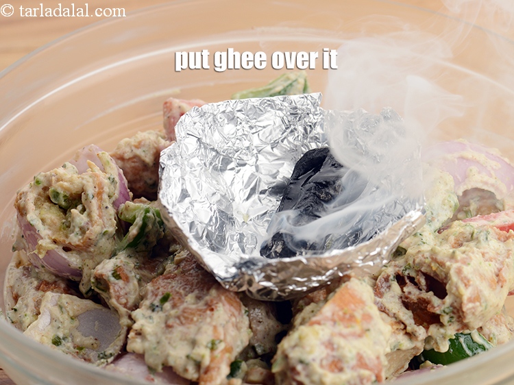 Step 36 – Put ghee over it.