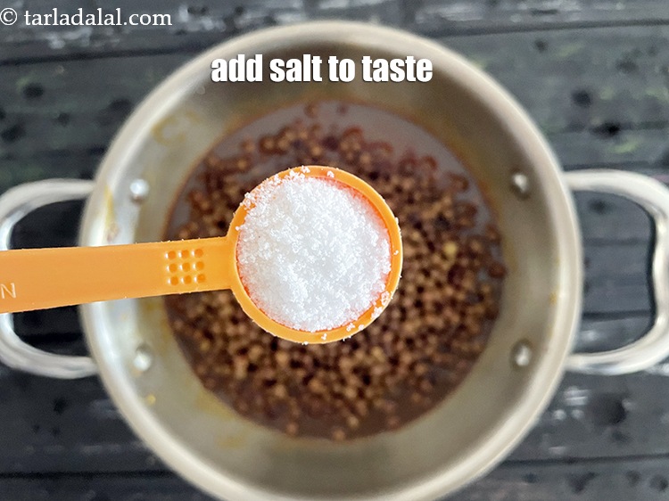Step 33 – Add salt to taste. We added 1 tsp salt.