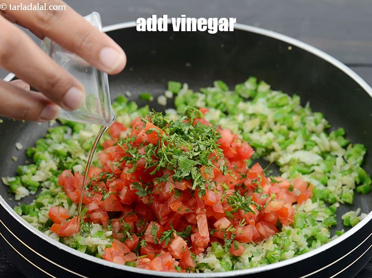 Step 34 – Add 1/2 tsp&nbsp;<a href="https://www.tarladalal.com/glossary-vinegar-sirka-cooking-vinegar-341i">vinegar</a>.&nbsp;