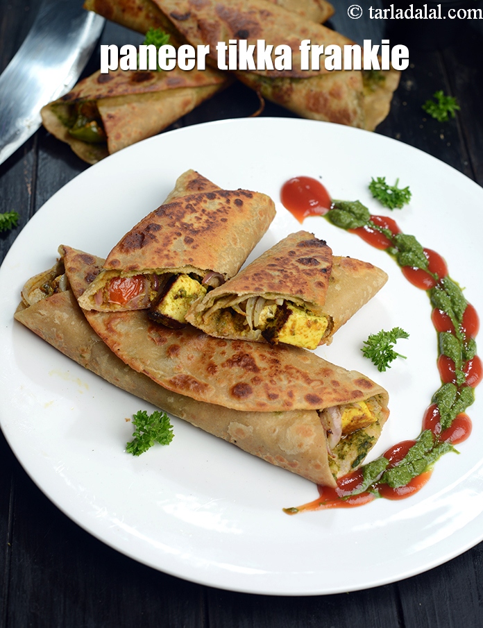 Step 34 – Serve <strong>paneer tikka roll recipe | paneer tikka frankie recipe | paneer roll recipe | …