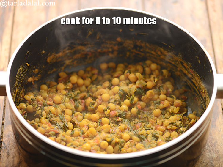 Step 48 – Cook on a medium flame for 8 to 10 minutes.