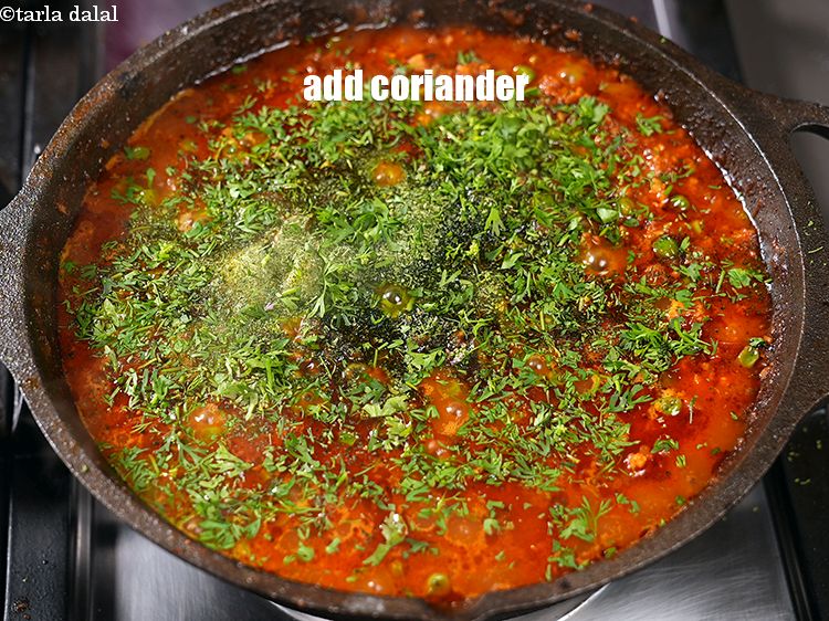 Step 41 – Add 2 tbsp finely chopped coriander.