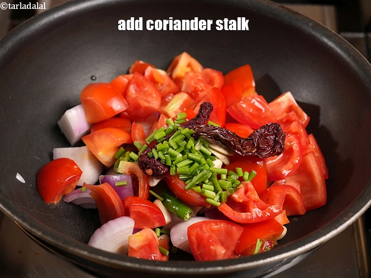 Step 35 – Add 1 tbsp coriander stalk.