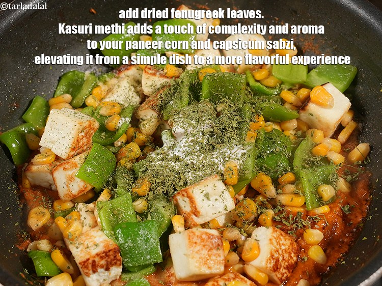 स्टेप 34 – १ टी-स्पून&nbsp;<a href=""https://www.tarladalal.com/glossary-dried-fenugreek-leaves-kasuri-methi-hindi-374i"">सूखी मेथी के पत्ते (कसूरी मेथी)</a>&nbsp;डालें&nbsp;। कसूरी मेथी …