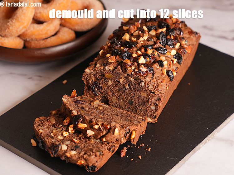 Step 34 – Carefully demould the cake from the tin and cut into 12 equal slices.