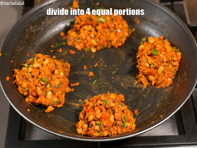 Step 34 – Divide into 4 equal portions and keep aside.