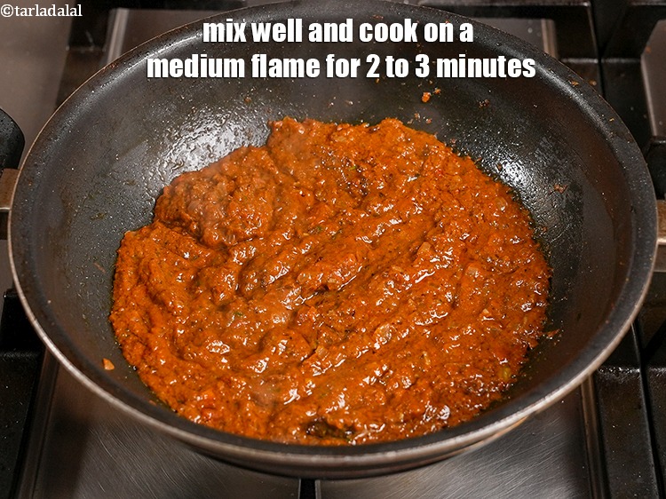 Step 34 – Mix well and cook on a medium flame for 2 to 3 minutes.