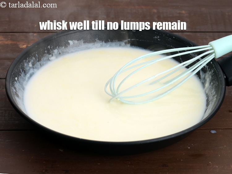 Step 36 – Whisk well till no lumps remain.