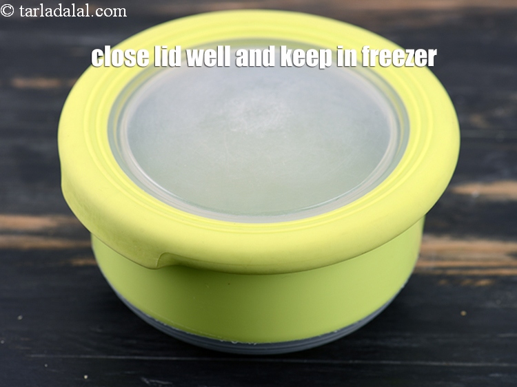 Step 35 – Close the lid well and keep in freezer and use as required.&nbsp;