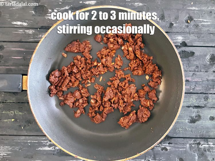 Step 34 – Cook on a medium flame for 2 to 3 minutes, while stirring occasionally.