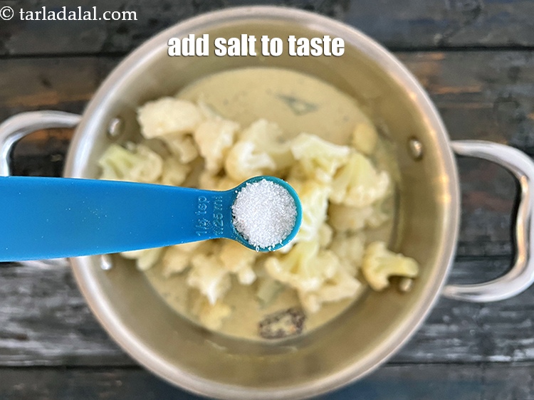 Step 34 – Add salt to taste. We added 1/4 tsp salt.