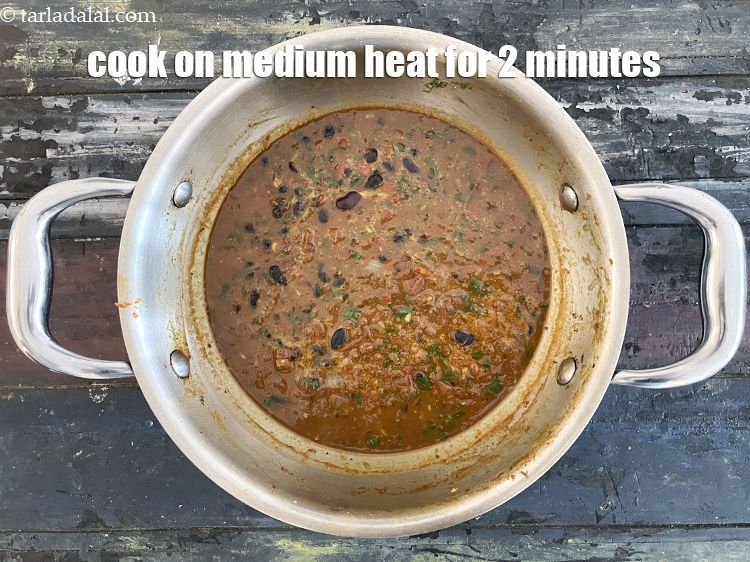 Step 43 – Cook <strong>black bean dal | healthy black bean dal | black bean dal with vegetables …
