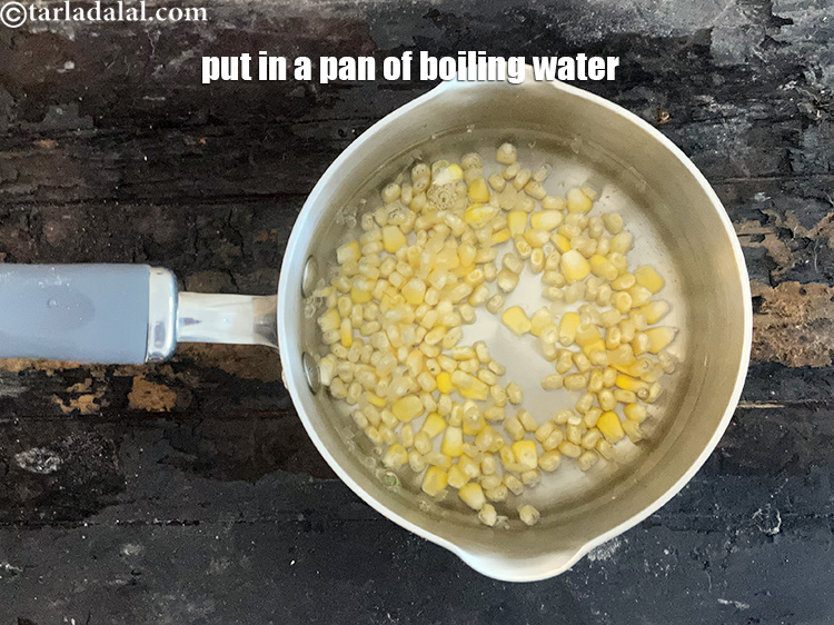 Step 3 – Put them in a pan of boiling water.