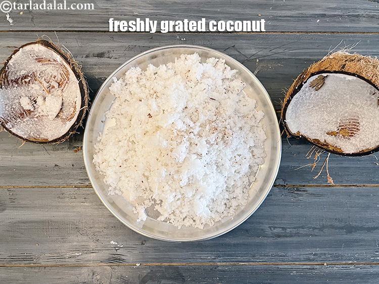 Step 8 – Enjoy your freshly grated coconut. It also taste good to eat on its own and …