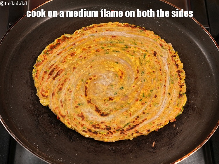 Step 35 – Cook on a medium flame on both the sides.