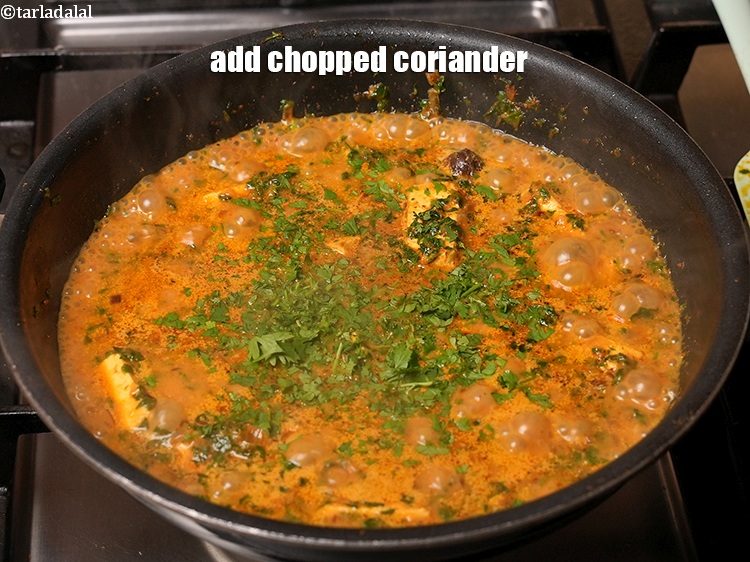 Step 35 – Add chopped coriander.