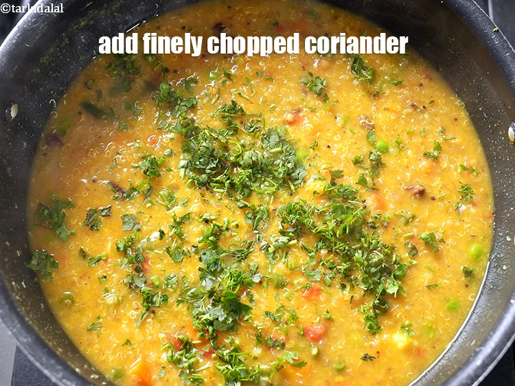 Step 35 – Add 2 tbsp finely <a href="https://www.tarladalal.com/glossary-chopped-coriander-783i">chopped coriander (dhania)</a>.&nbsp;