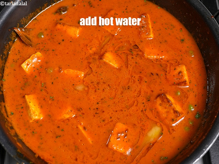 Step 35 – Add 1 cup hot water.