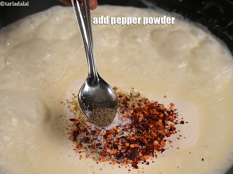 Step 36 – Add pepper powder to taste.