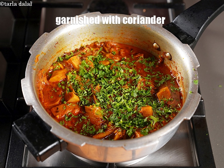 Step 35 – Garnished with coriander.