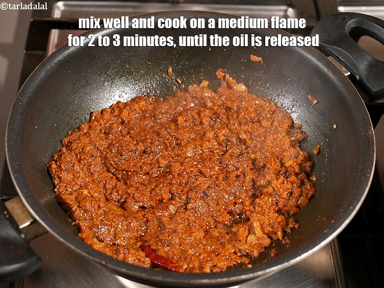 Step 35 – Mix well and cook on a medium flame for 2 to 3 minutes, until the …