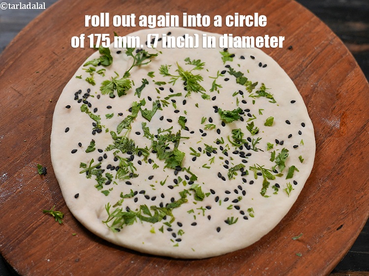 Step 36 – Roll out again into a circle of 175 mm. (7 inch) in diameter, using a …