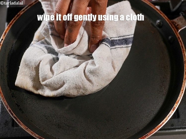 Step 35 – Wipe it off gently using a muslin cloth.