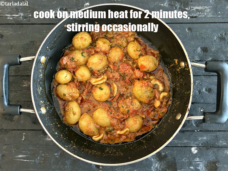 Step 43 – Cook on a medium flame for 2 minutes, while stirring occasionally.