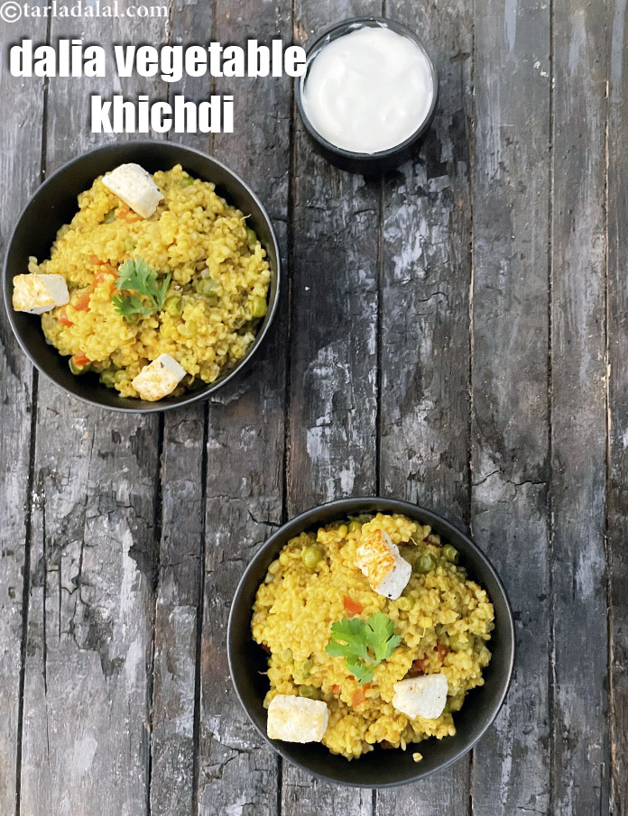 Step 55 – Serve <strong>vitamin khichdi | dalia vegetable khichdi | protein rich broken wheat sprouts khichdi |&nbsp;vitamin …