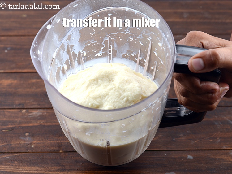 Step 35 – Transfer it in a mixer.