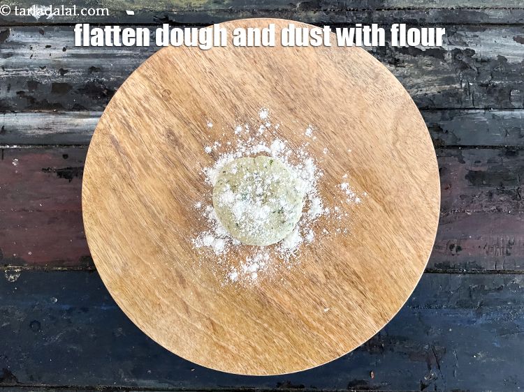 Step 46 – <meta charset="UTF-8" /> Flatten the dough on a rolling board and dust with whole wheat …