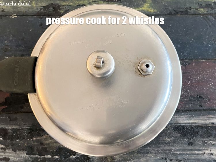 Step 35 – Pressure cook for 2 whistles.