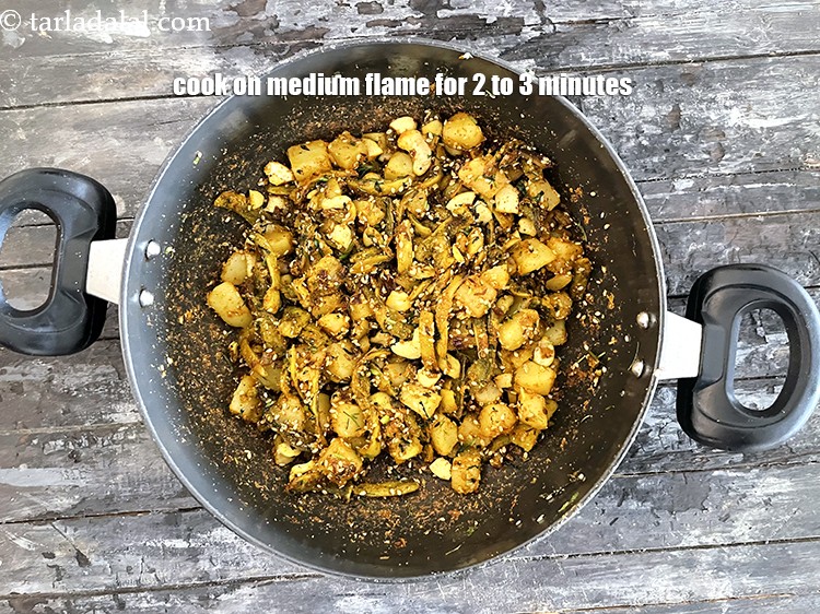 Step 35 – Cook on a medium flame for another 2 to 3 minutes.