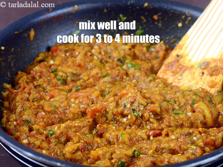 Step 35 – Mix well and cook on a medium flame for 3 to 4 minutes, while stirring …