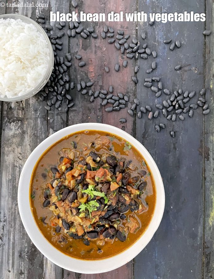 Step 44 – Serve <strong>black bean dal&nbsp;| healthy black bean dal | black bean dal with vegetables | …