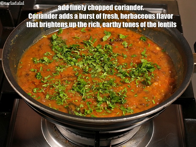 Step 36 – Add 2 tbsp finely <a href="https://www.tarladalal.com/glossary-chopped-coriander-783i">chopped coriander (dhania)</a>. Coriander adds a burst of fresh, herbaceous …