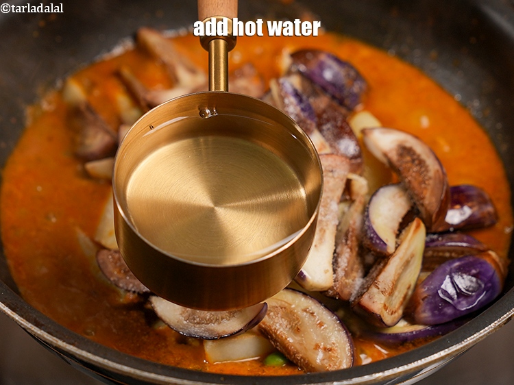 Step 36 – Add 1 cup hot water.