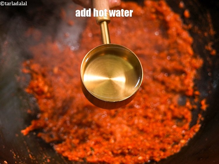 Step 37 – <p>Add ½ cup hot water.</p>