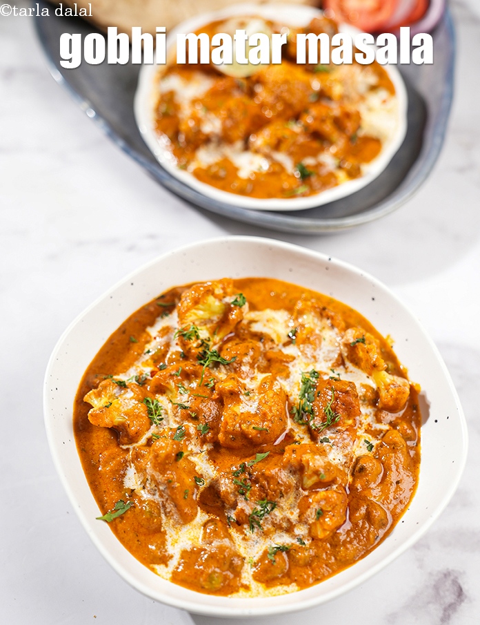 Step 37 – Serve <strong>shahi gobhi masala</strong> hot garnished with coriander.