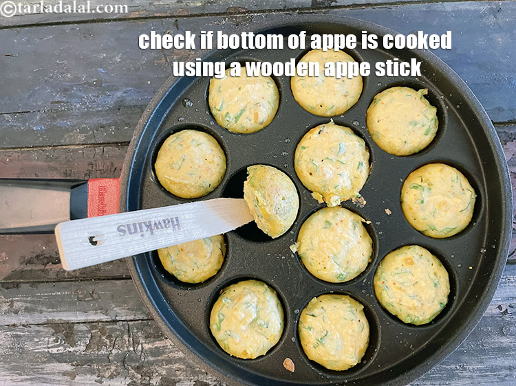 Step 37 – Turn each appe upside down using a butter knife or wooden appe stick.