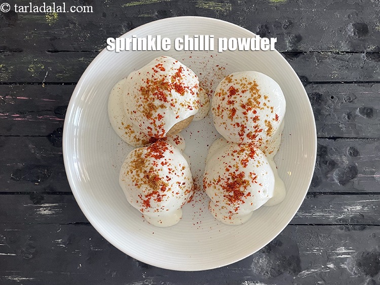 Step 36 – Sprinkle&nbsp;<meta charset="UTF-8" />&frac12; tsp of chilli powder.